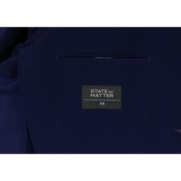 State of Matter Apparel Royal Blue Performance Blazer Jacket Men's Medium 38S - Picture 8 of 9